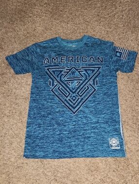 American Fighter Blue Performance Tee Size Mens Medium30